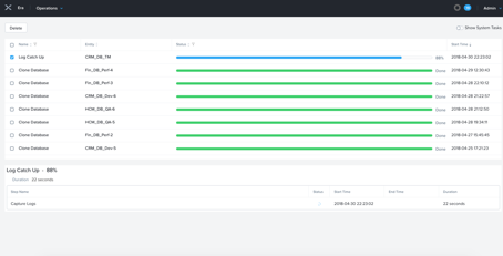 One-Click database clone/refresh